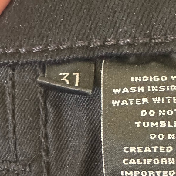 J brand vesper Zion denim jeans black gold buttons EuC 31 - Picture 9 of 10